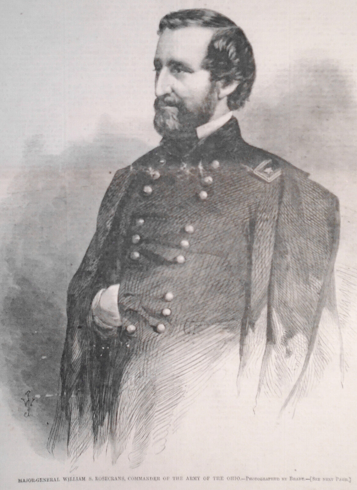 Major-general William S. Rosecrans, Commander Of The Army Of The Ohio - HW, 1862