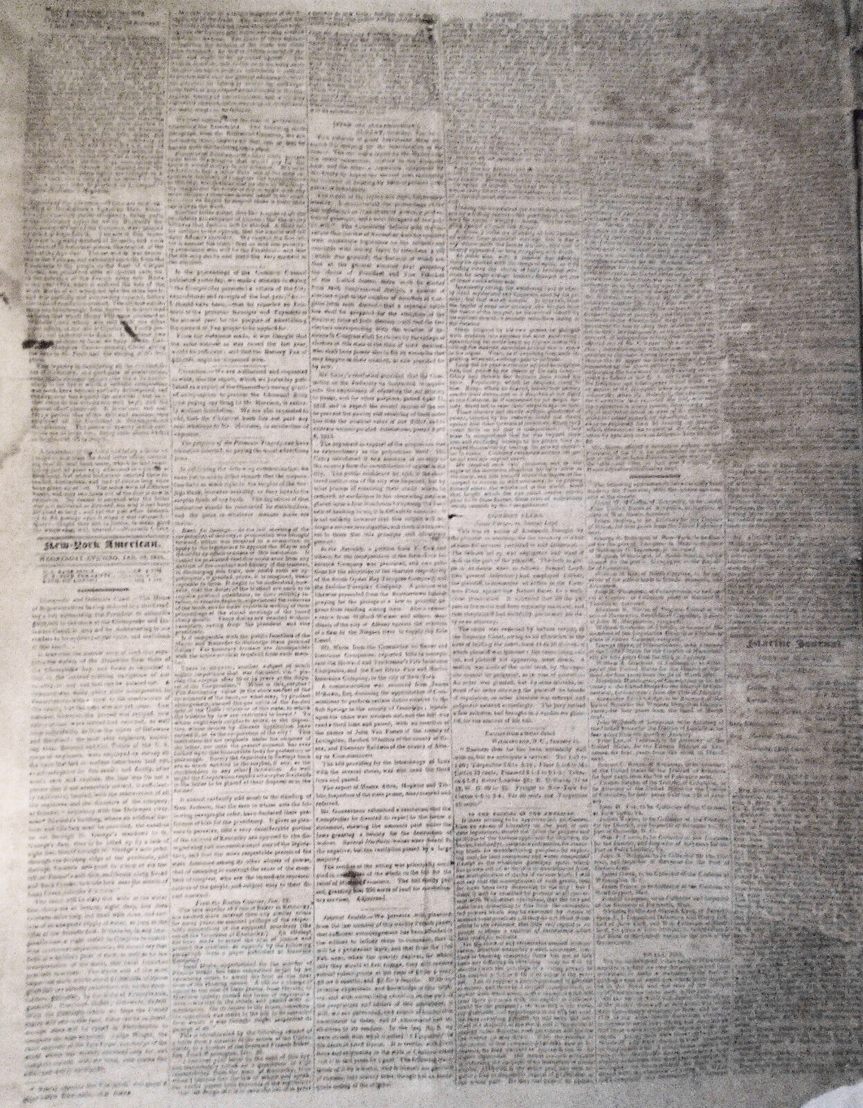 New-York American, January  19, 1825 - newspaper