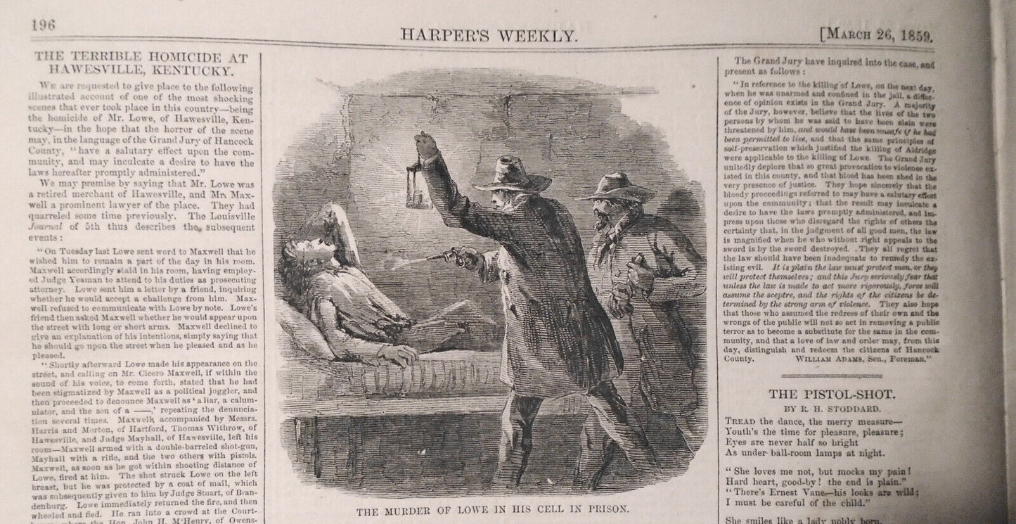 Harper's Weekly July 2, 1859:Adonis Wreck, Cuba Purchase, Fencing, Djeddah Execu