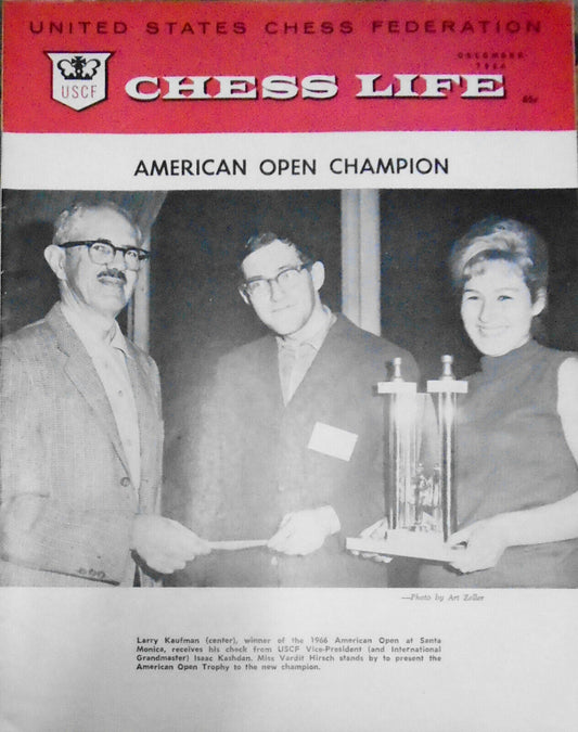Chess Life, December 1966 -  Bobby Fischer with Fidel Castro - challenges Stein