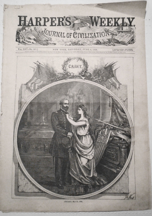 Harper's Weekly - June 6, 1868 Republican Convention in Session; Grant Nominated