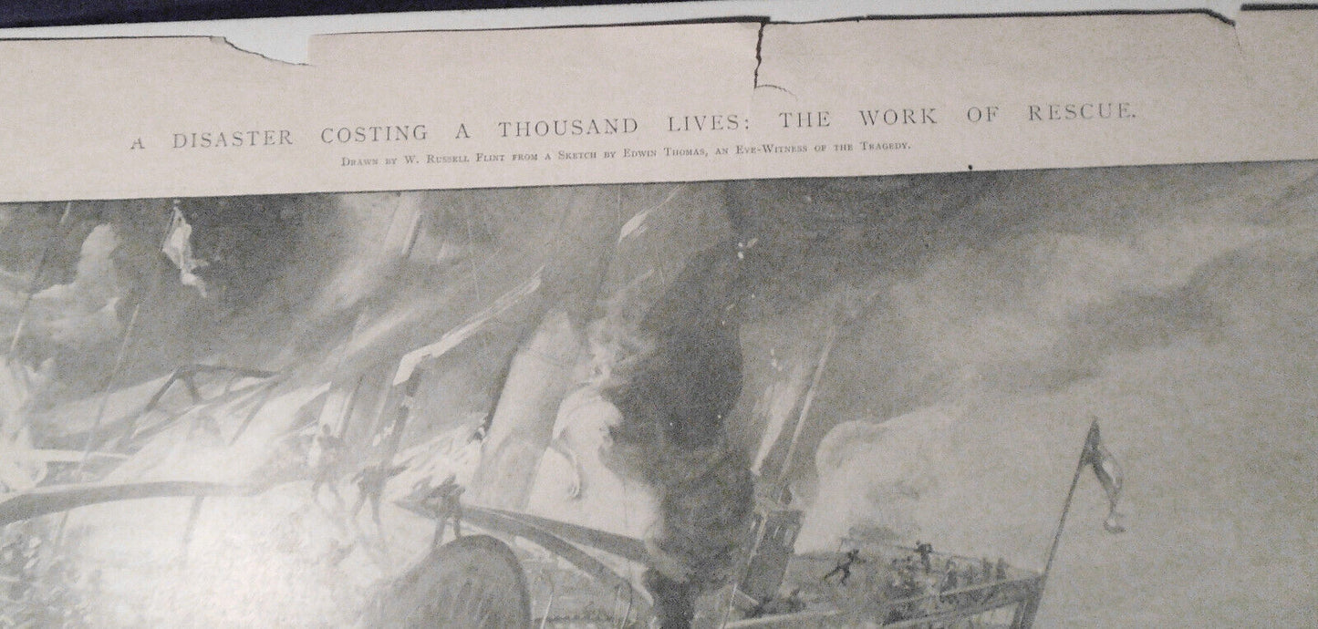 1904  A Disaster Costing A Thousand Lives : The Burning "General Slocum"