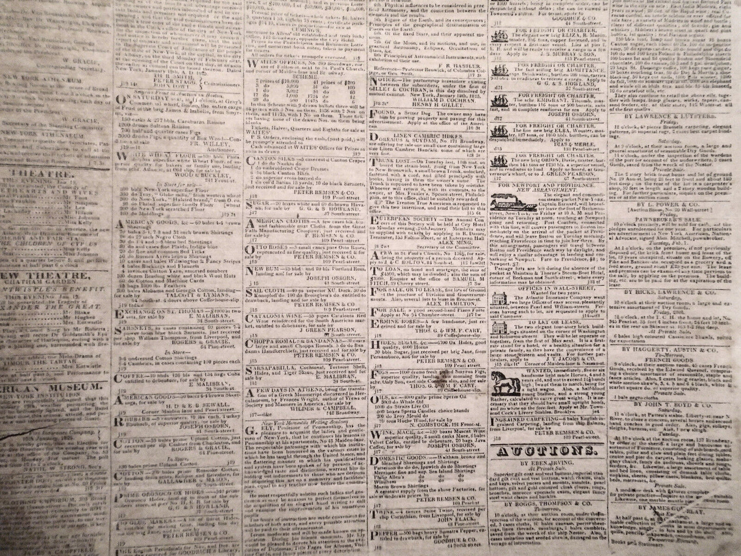 New-York American, January  19, 1825 - newspaper
