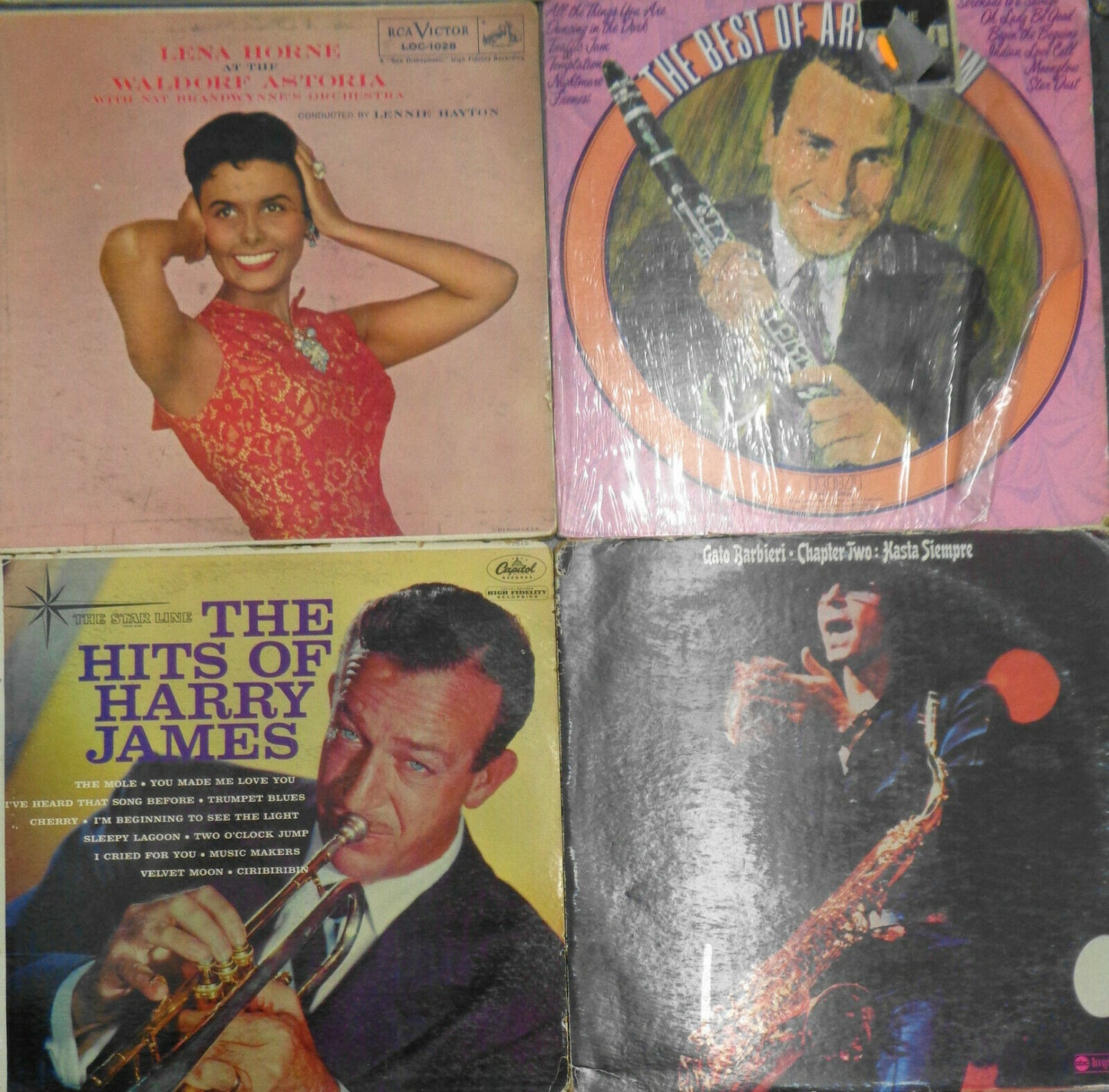 16 Jazz LPs Lot: Bird Dizzy Hubbard Mulligan Satchmo Duke Basie Brubeck Cherry