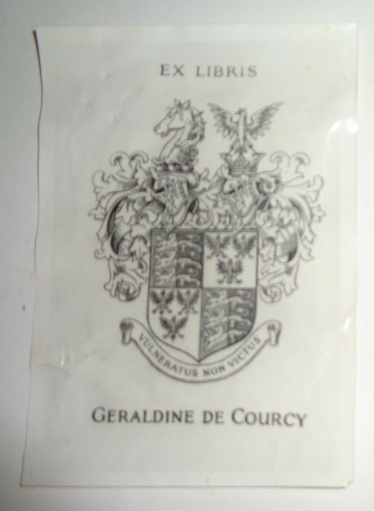 Geraldine de Courcy Ex Libris Bookplate