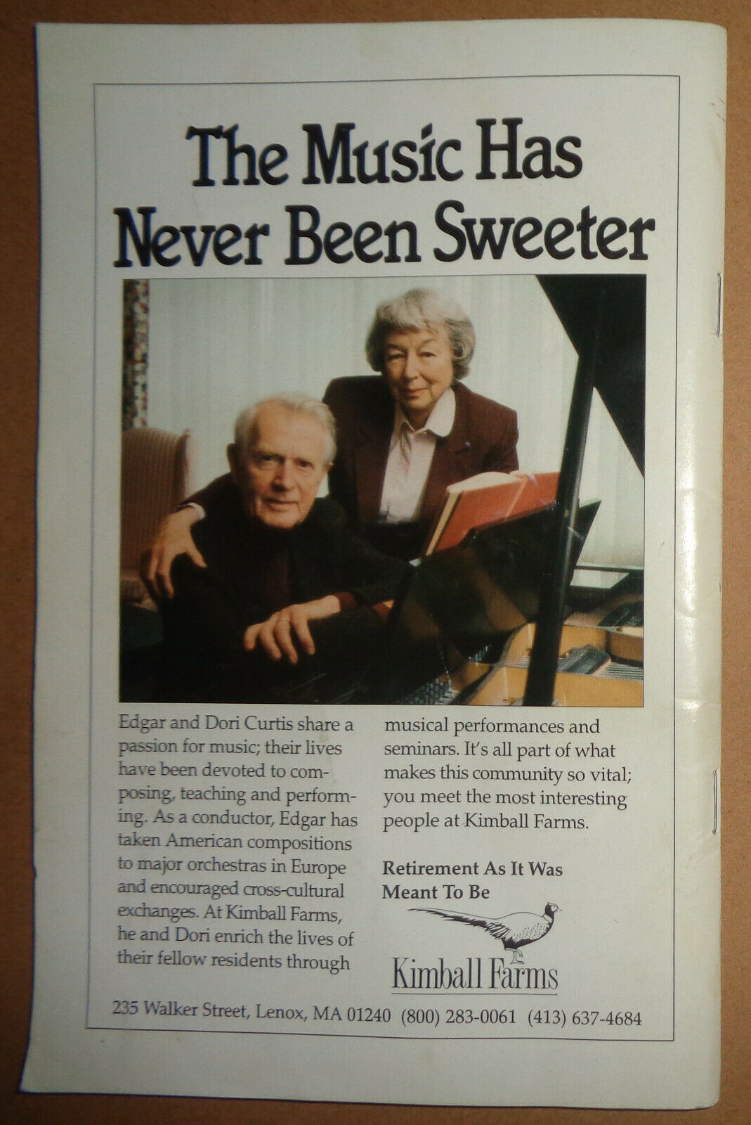 Tanglewood 1997 - Boston Symphony Orchestra - - Festival Souvenir Program