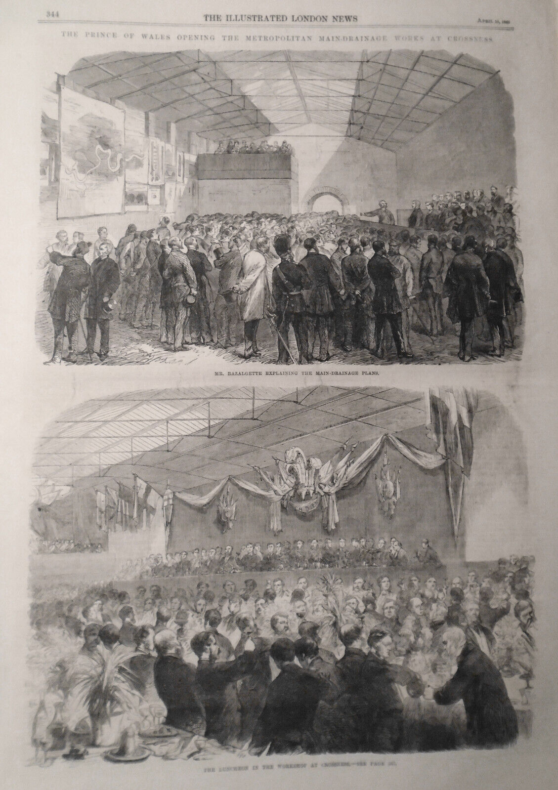 The Illustrated London News - April 15, 1865 -  Prince of Wales, etc