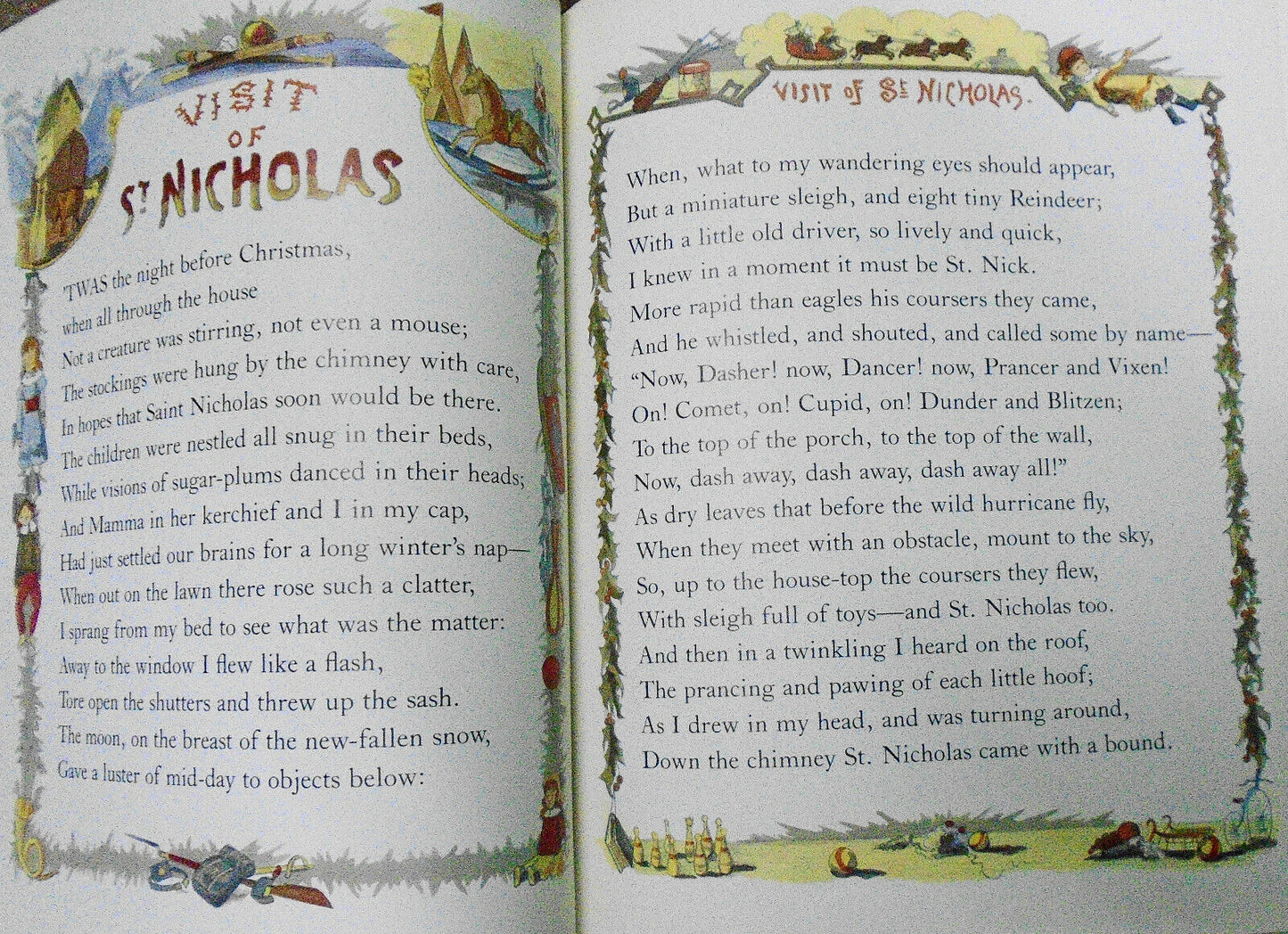 The night before Christmas, or, A visit of St. Nicholas: an antique reproduction