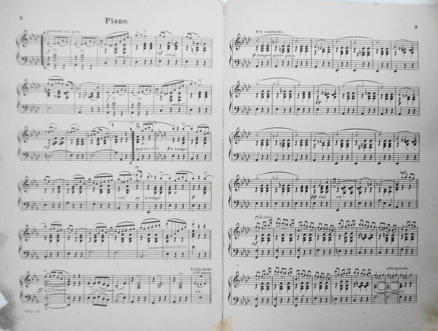 "ROSE-MOUSSE" (ENTR' ACTE.) VALSE LENTE, by Auguste Bosc, 1902 - For orchestra