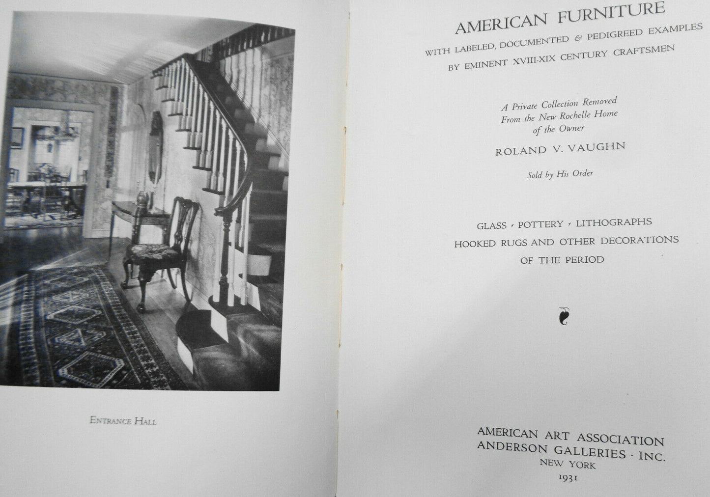 15 Furniture auction catalogs 1930s American Art Association/ Anderson Galleries