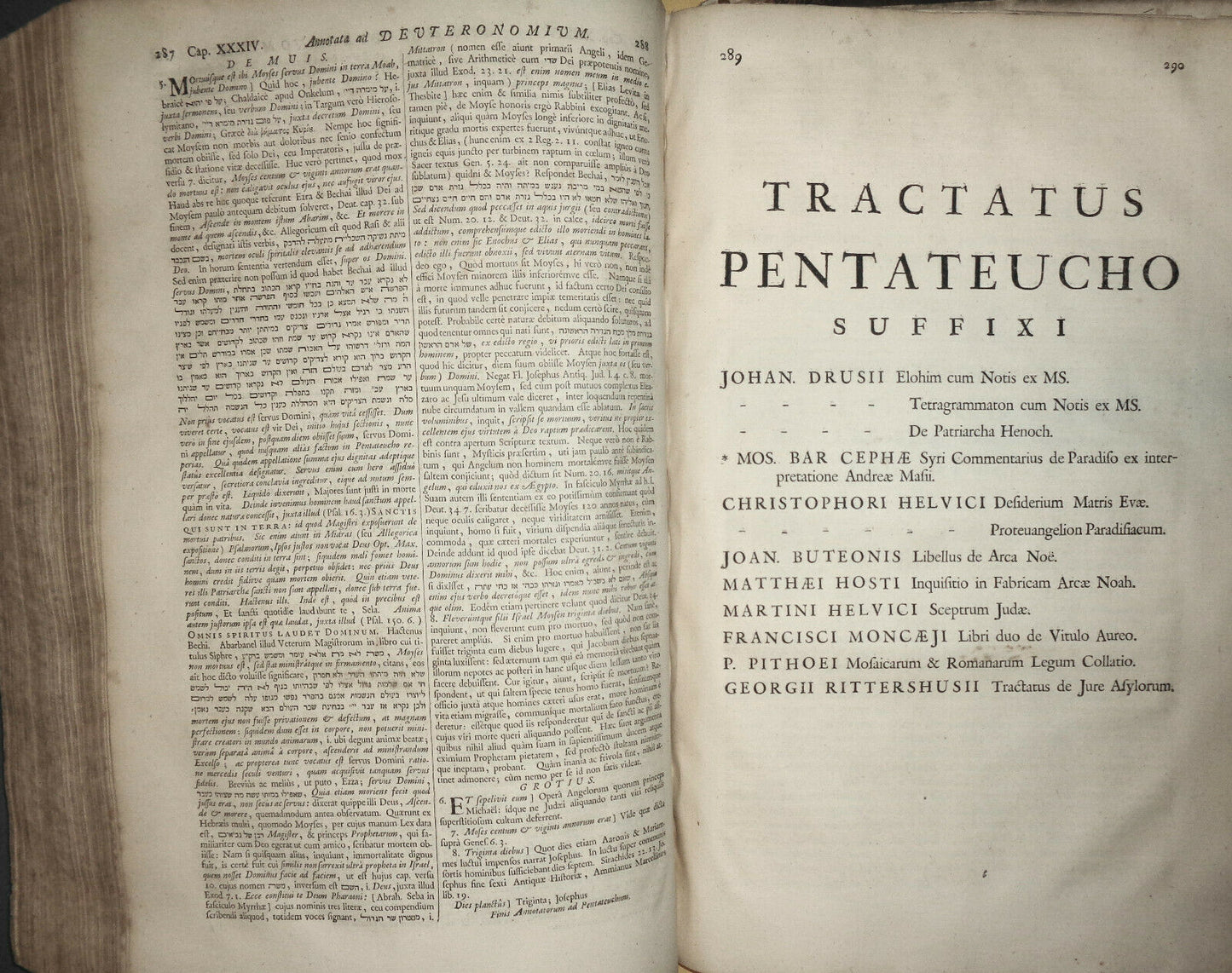 1698 Criticorum sacrorum sive annotatorum ad Pentateuchum.. - Munsterus, Grotius