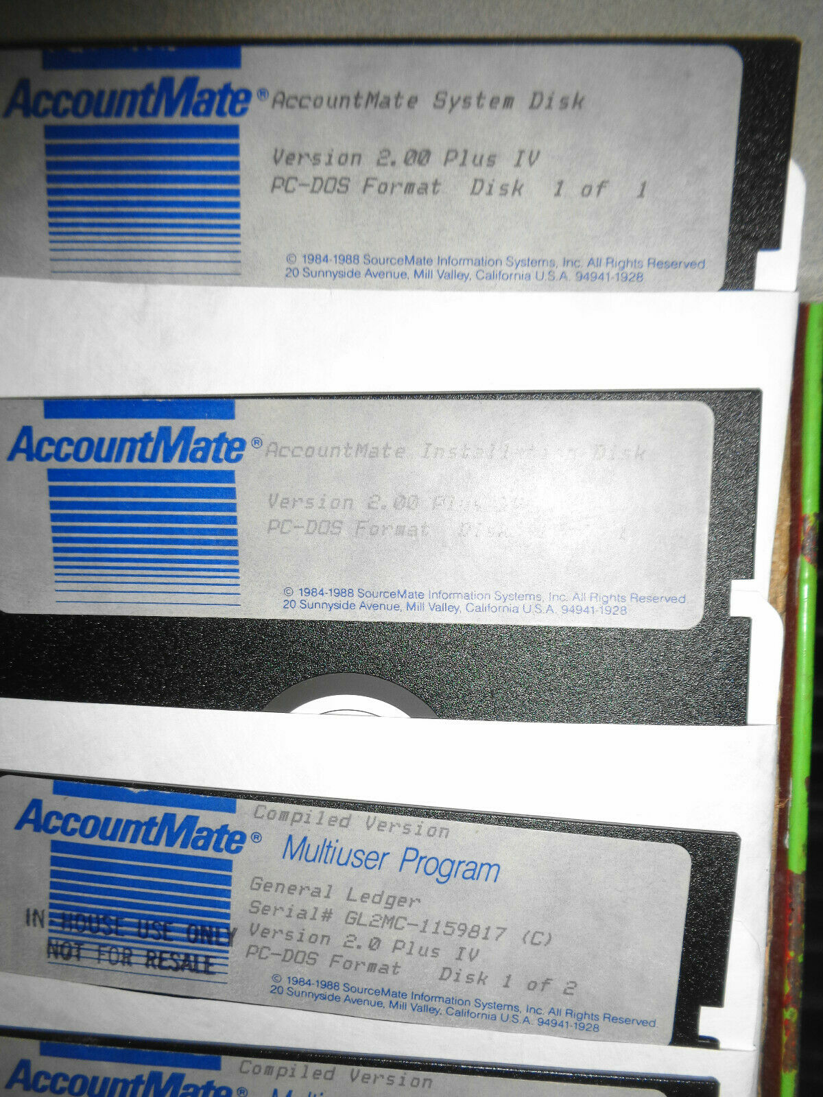 AccountMate Multiuser: General Ledger AR AP Payroll JobCost Source Code 1988 NEW