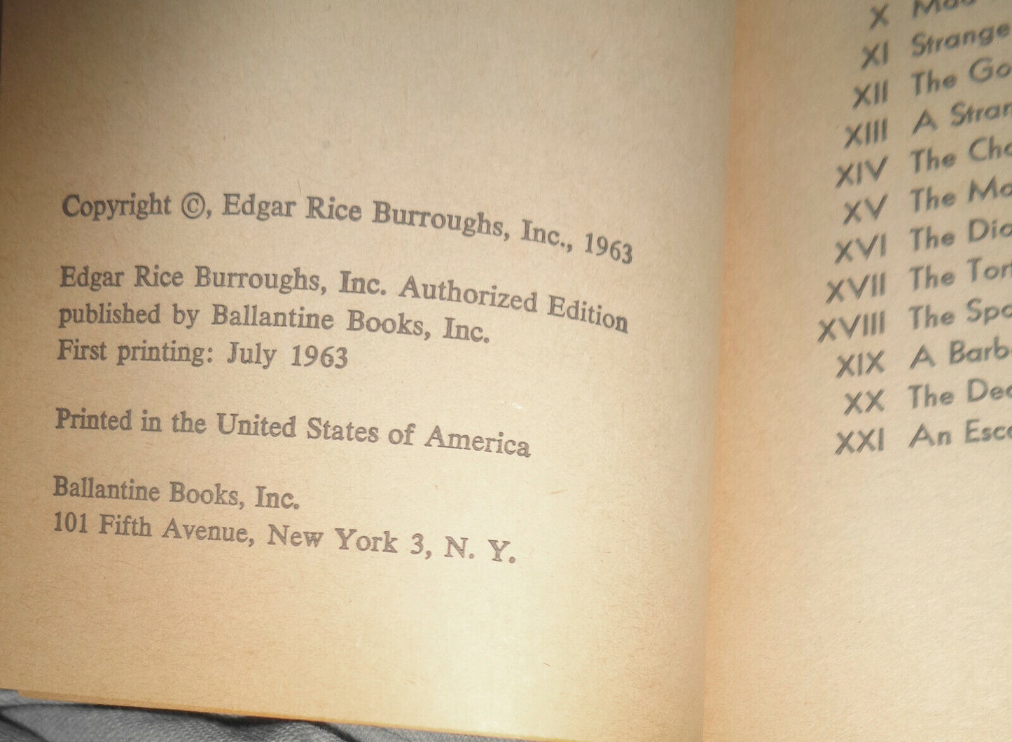 Edgar Rice Burroughs lot of 18 paperbacks - 1st printings Tarzan Science Fiction