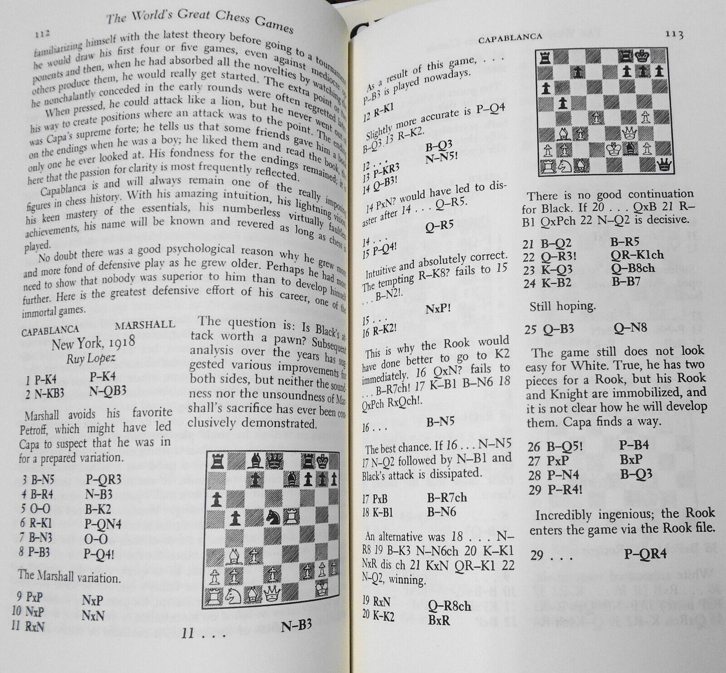 Morphy's Games, Alekhine 107 Battles, & Great Chess Games, by Fine - 3 books lot