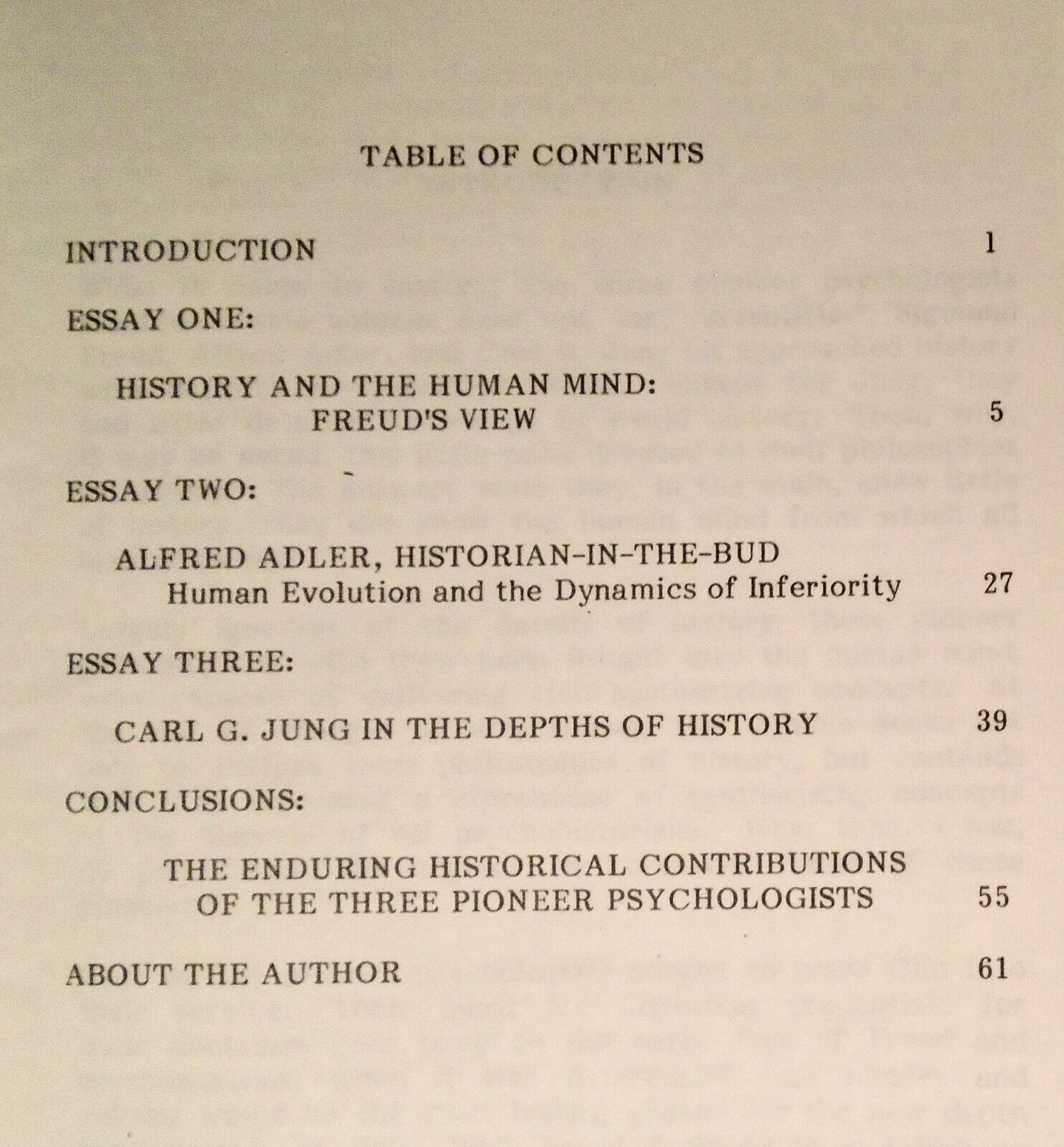 History and the human mind : Freud, Adler, and Jung, by Marvin Goldwert [SIGNED]