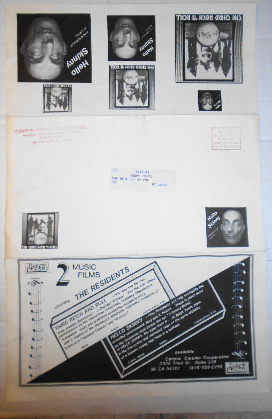 Hello Skinny : A Residents Moviette 1980  poster - introducing Brigit Terris