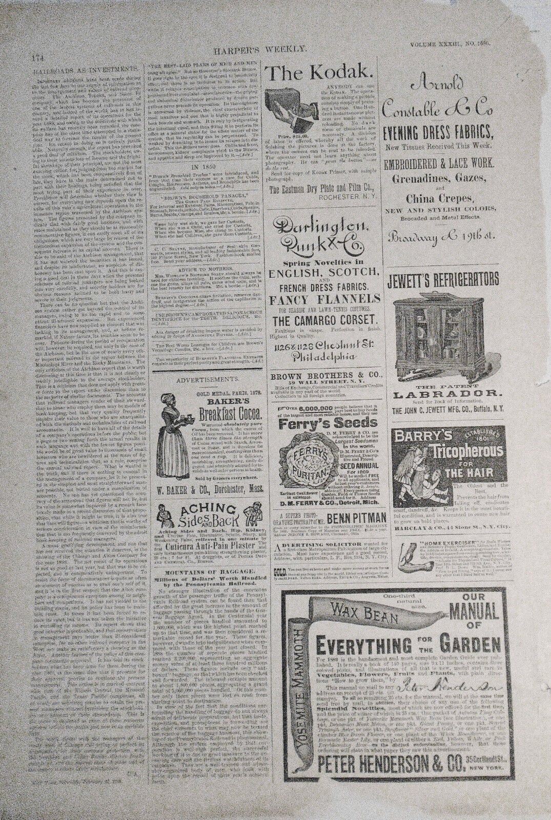 The Maryland Oyster Business - Harper's Weekly - March 2, 1889 - 2 prints