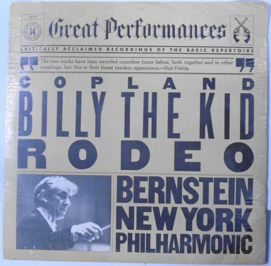 Copland: Billy The Kid Rodeo LP - Leonard Bernstein New York Philharmonic SEALED
