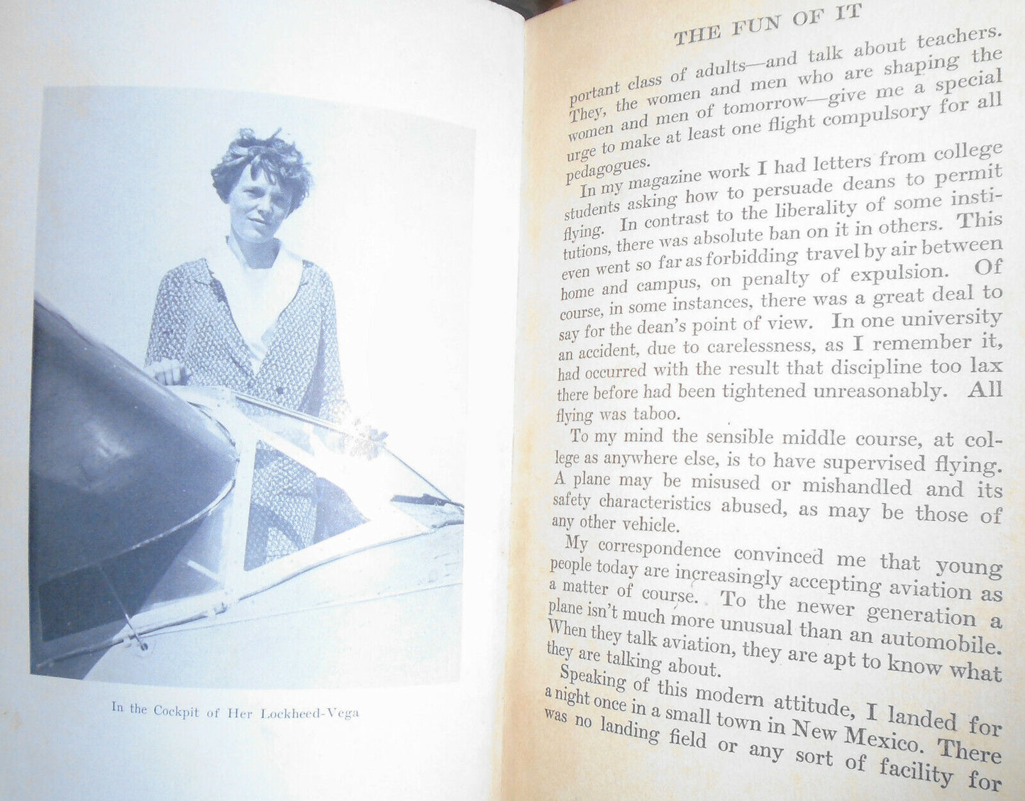 The Fun of It, by Amelia Earhart  1932 First edition