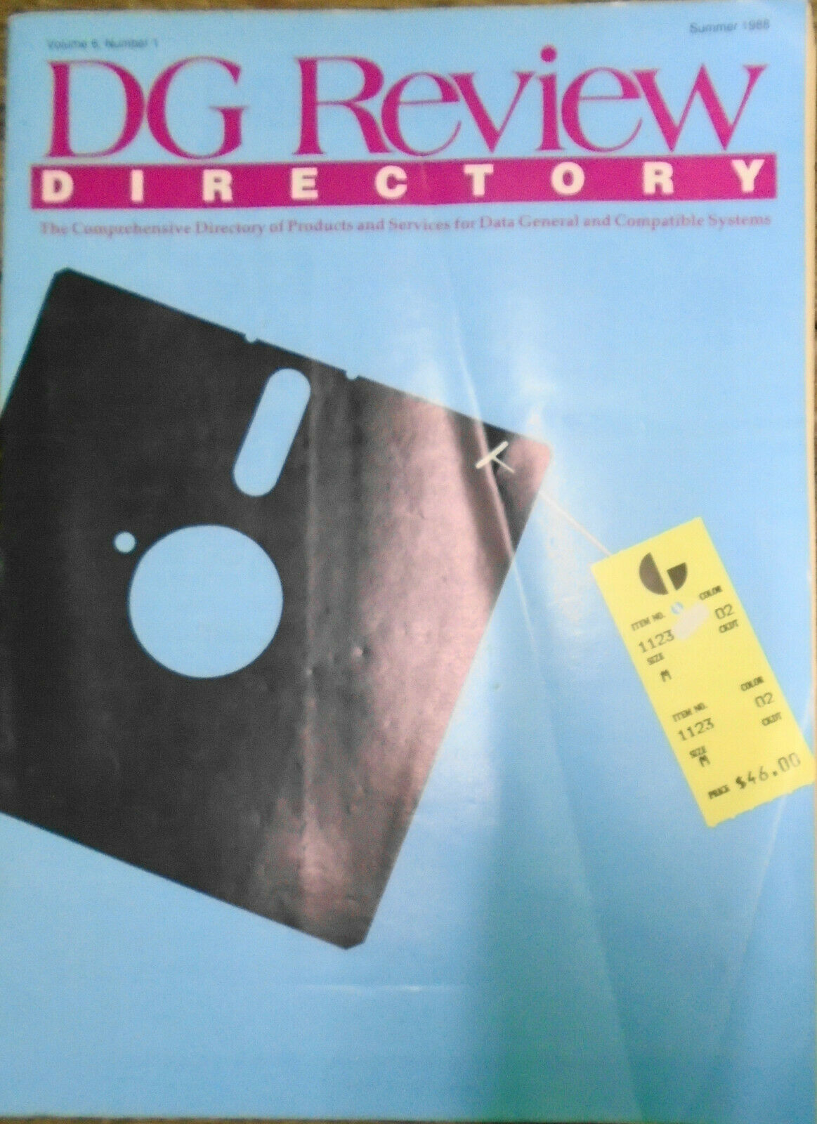 DG REVIEW - Independent Magazine for Data General Users - 3 issues lot 1989