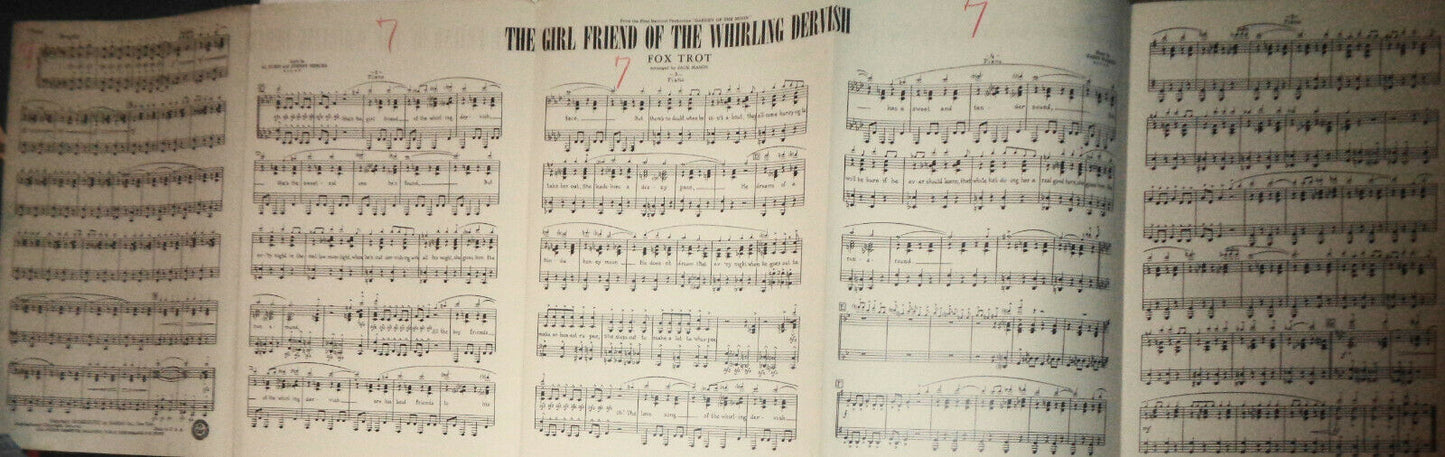 THE GIRL FRIEND OF THE WHIRLING DERVISH, BY HARRY WARREN - 1938 FOR ORCHESTRA