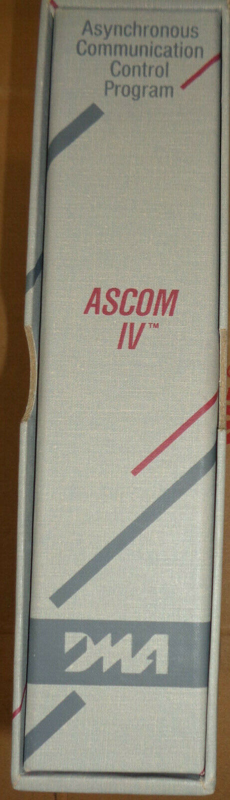 ASCOM IV, by Dynamic Microprocessor Associates. 1989. Modem control. Pristine