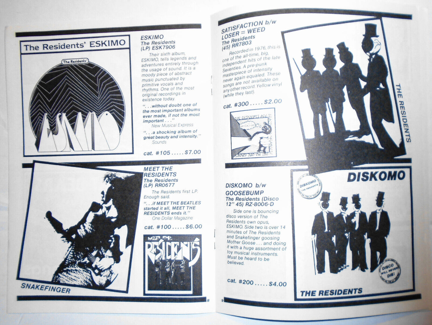 The Residents - Ralph Records - Buy Or Die Catalog #5, April 1980