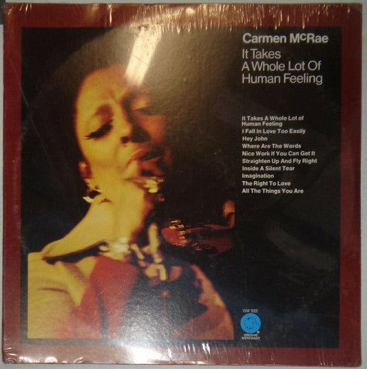 Carmen McRae - It Takes A Whole Lot Of Human Feeling LP - SEALED, BRAND NEW