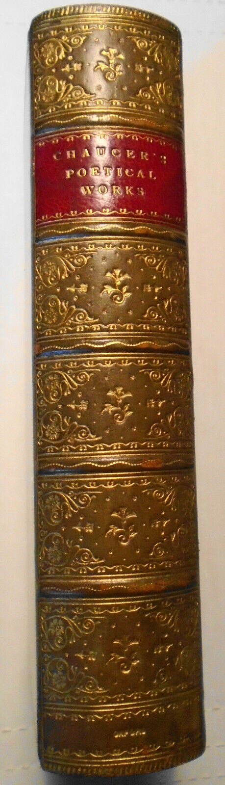 The Complete Works of Geoffrey Chaucer - 1901 - Fine Leather Prize Binding