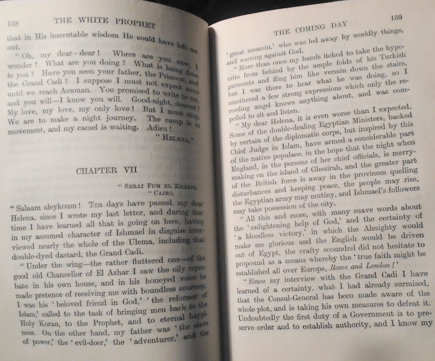 Hall Caine - The White Prophet - First edition 1909 + author SIGNED note - 2 Vol