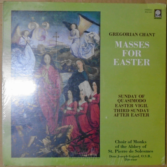 Gregorian Chant Masses for Easter, Choir Monks St Pierre de Solesmes LP *SEALED*