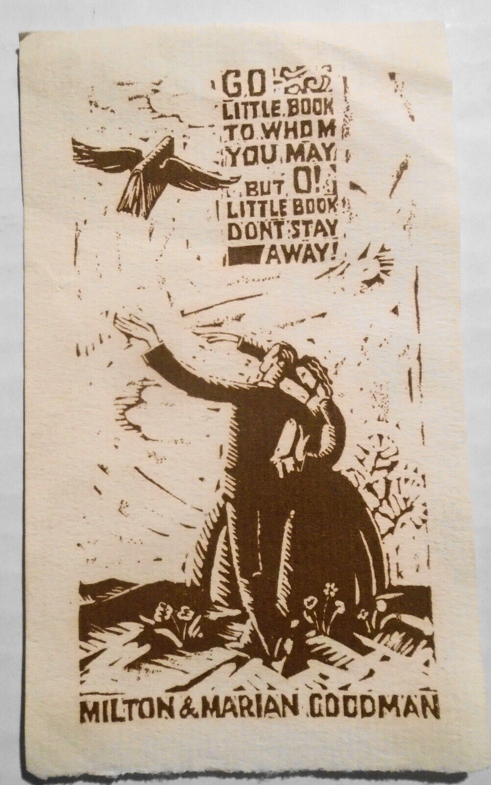 Milton & Marian Goodman Ex Libris Bookplate
