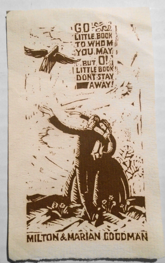 Milton & Marian Goodman Ex Libris Bookplate