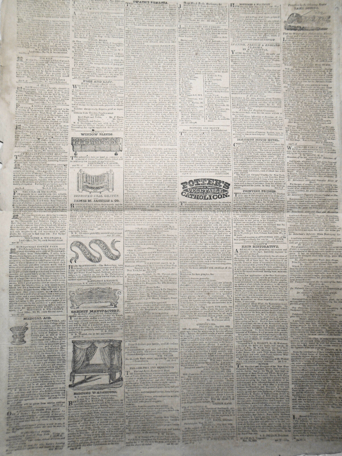 United States Gazette, January 18, 1825 - Guilty of intent to kill runaway slave