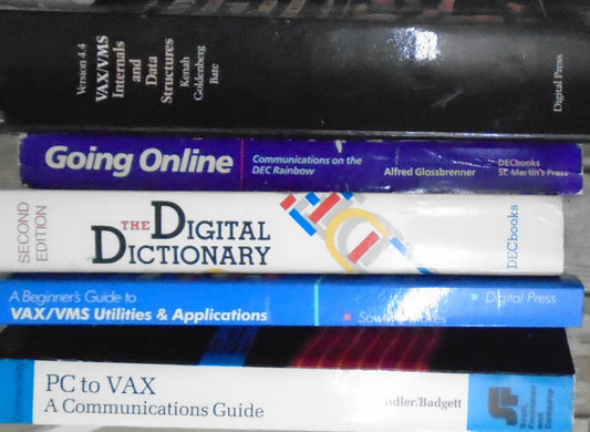 VAX/VMS and Digital Equipment Corporation lot of 5 vintage books