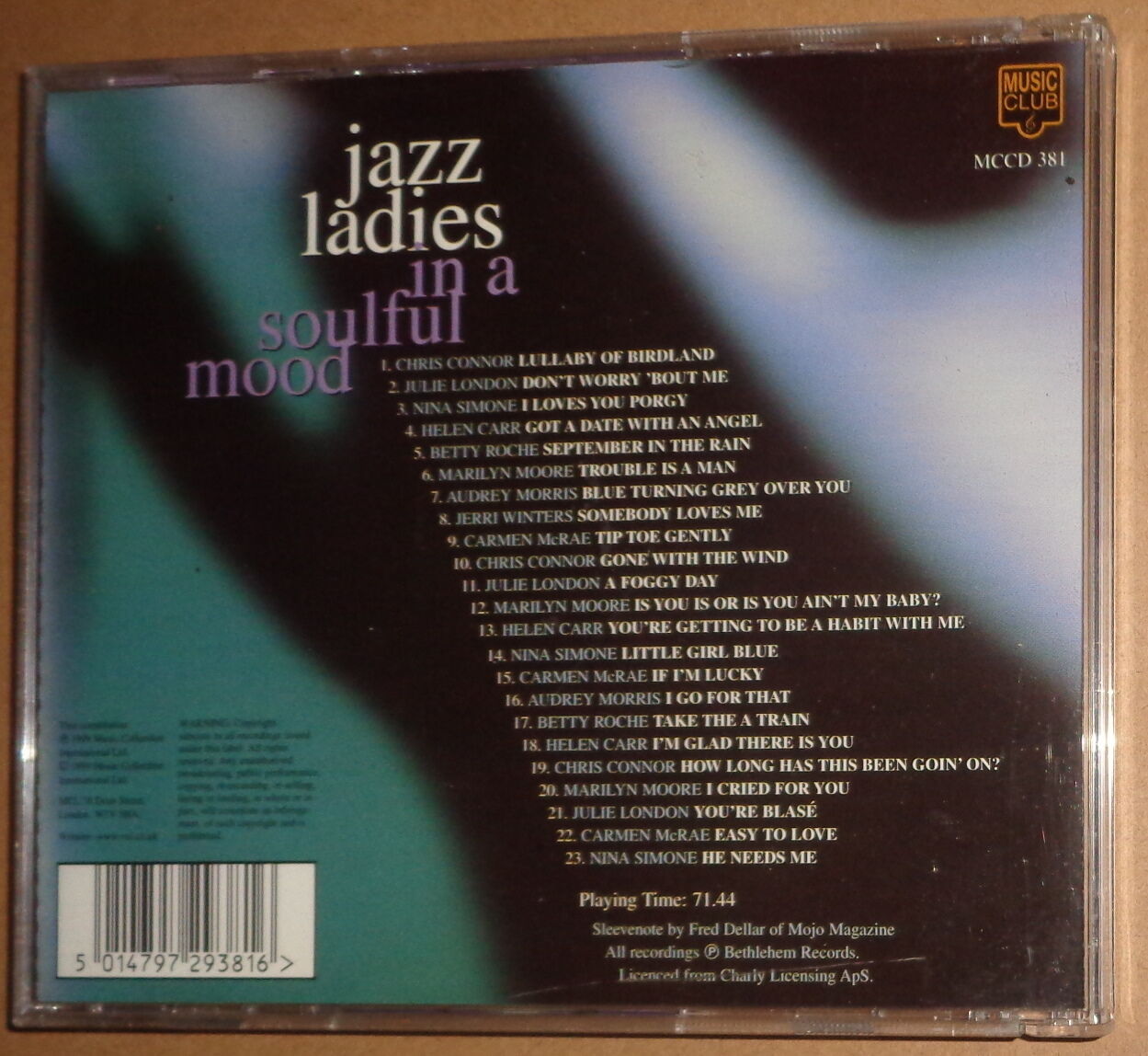 Various Artists : Jazz Ladies in a Soulful Mood CD