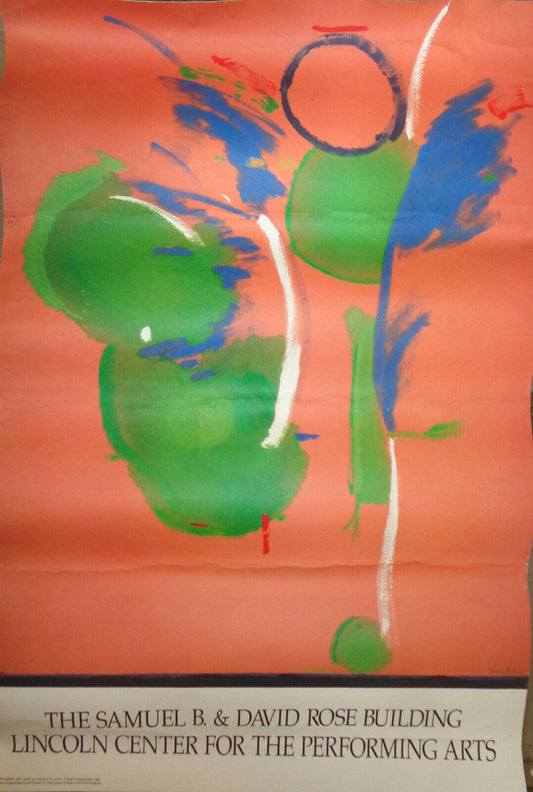 Helen Frankenthaler, Mary Mary, Lincoln Center Poster, 1990 - Large  49" x 32"