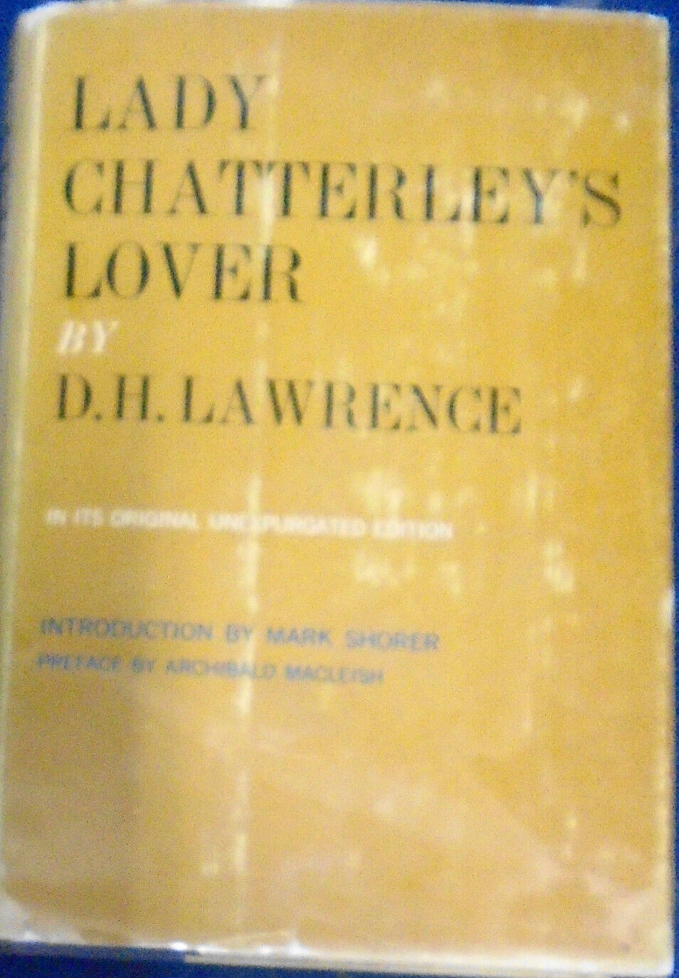 Lady Chatterley s Lover, by D. H. Lawrence. 1959. Hardcover; First Printing.