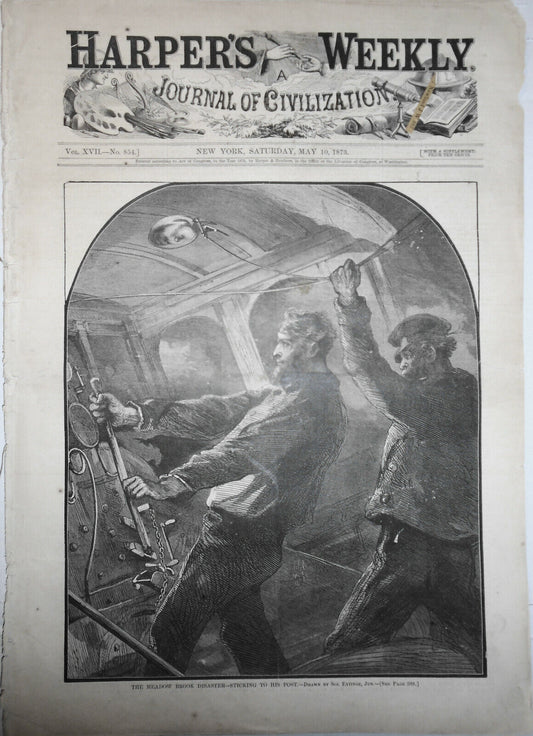 Louisiana Negro Murders, Indians Council, Harper's Weekly May 10, 1873