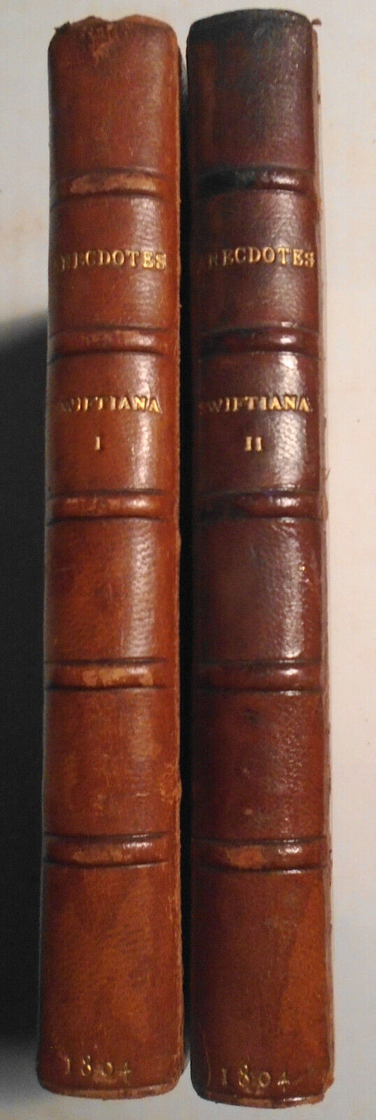 1804 Swiftiana - 2 vols anecdotes on Jonathan Swift author of Gulliver's Travels