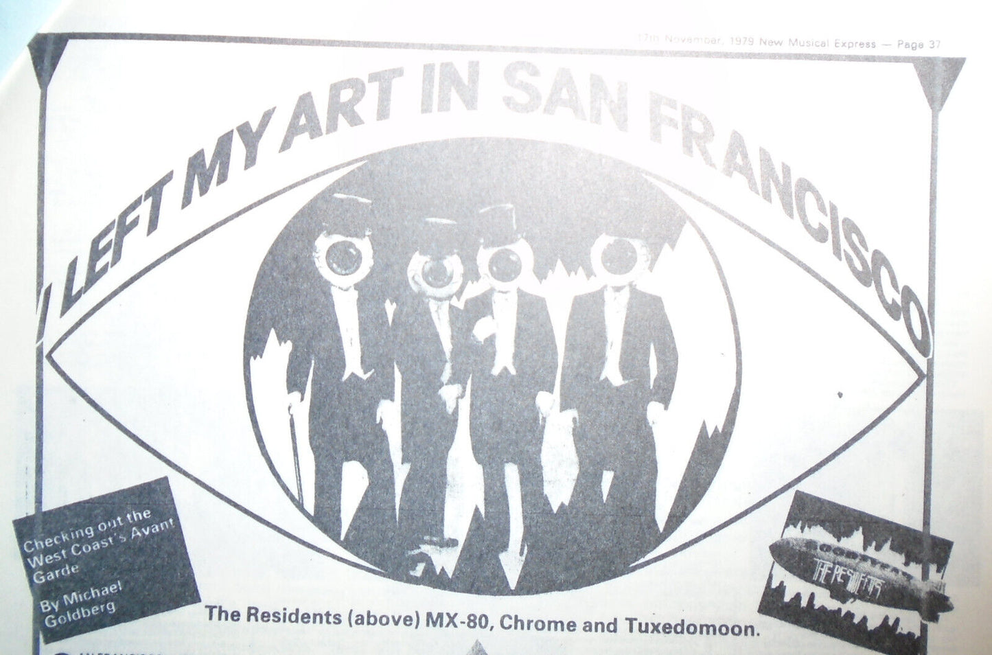 1979 Ralph Records Press Release :  The Residents, MX-80 Sound, Tuxedomoon