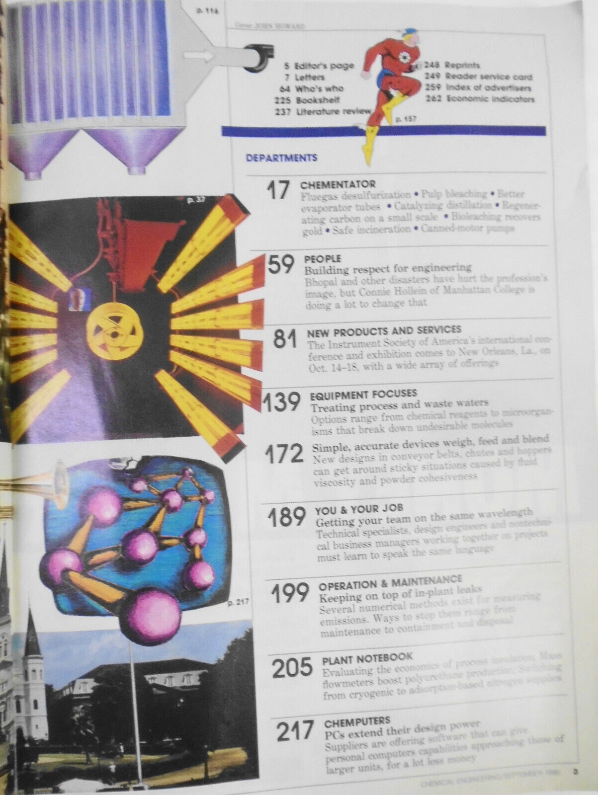 Chemical Engineering Magazine, September 1990. Wiping out air pollution, etc..