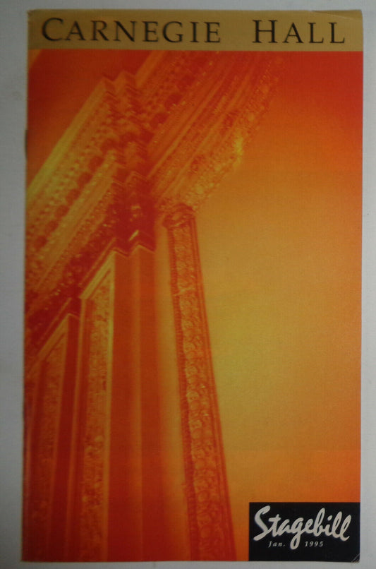 ROBERT SHAW CHORAL WORKSHOP AT CARNEGIE HALL - STAGEBILL - 1995 MARIETTA SIMPSON