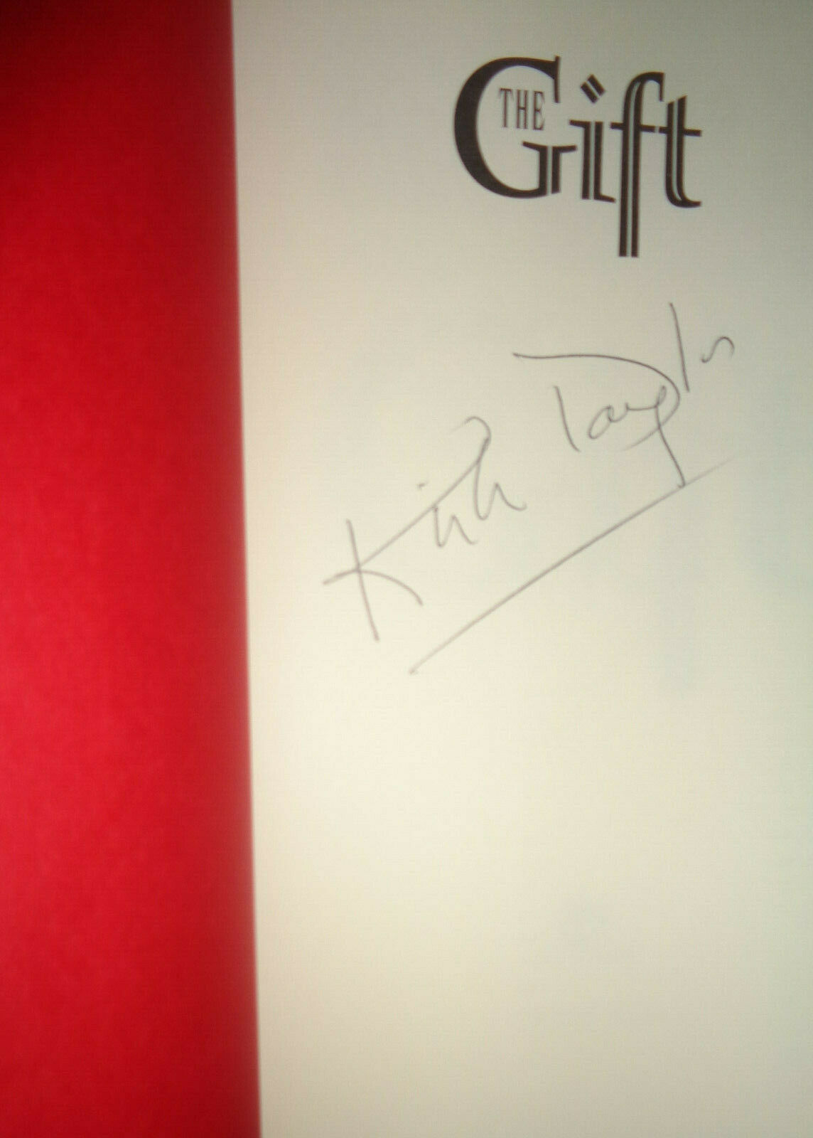 The Gift, by Kirk Douglas - SIGNED First Edition. Fine/Fine. First Printing.