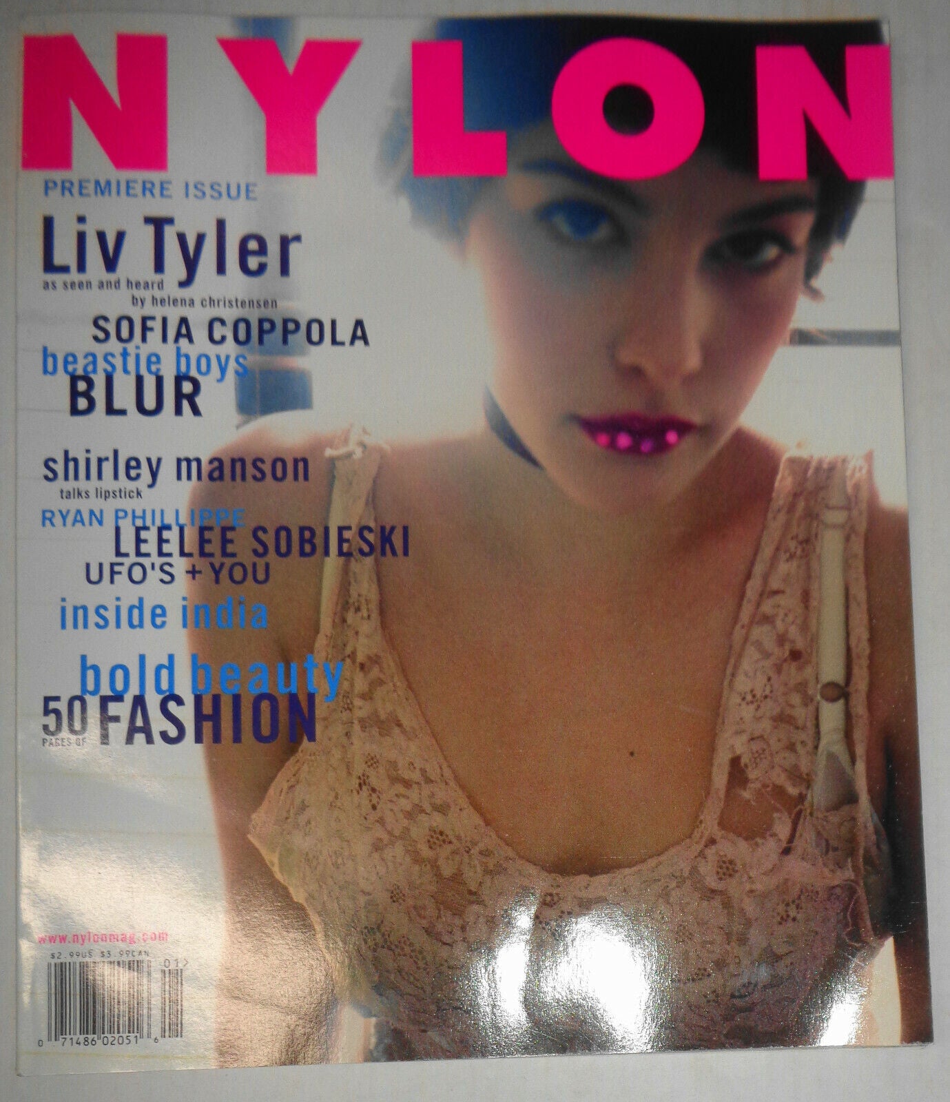 Premiere Issue of Nylon Magazine (for women & smart men) 1999 Liv Tyler - NEW