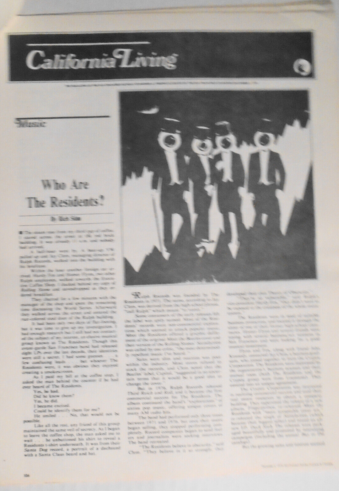 The Residents - 75 magazine articles 1978-1990