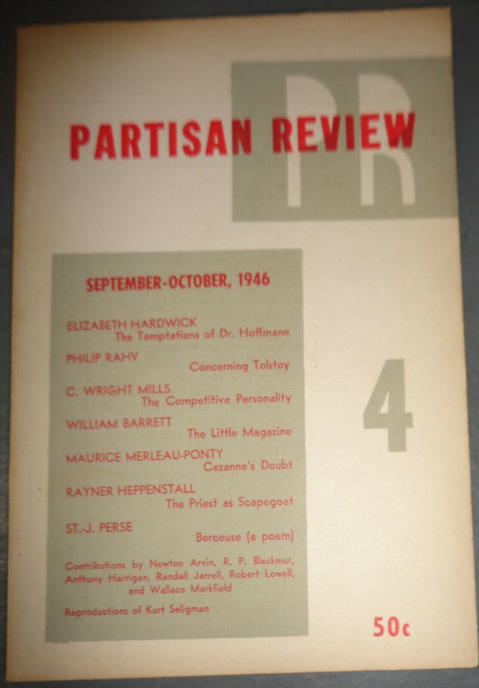 Partisan Review September-October 1946 - C Wright Mills, Elizabeth Hardwick...