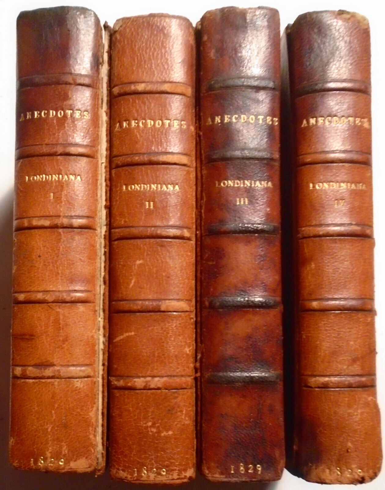 Londiniana - 4 volumes 1829. - Anecdotes about London - with 103 plates