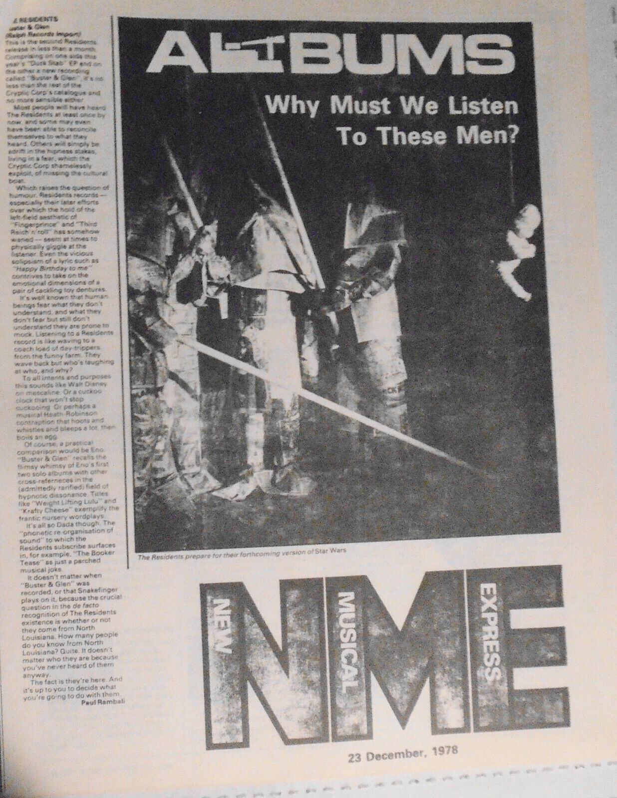 The Residents - 75 magazine articles 1978-1990