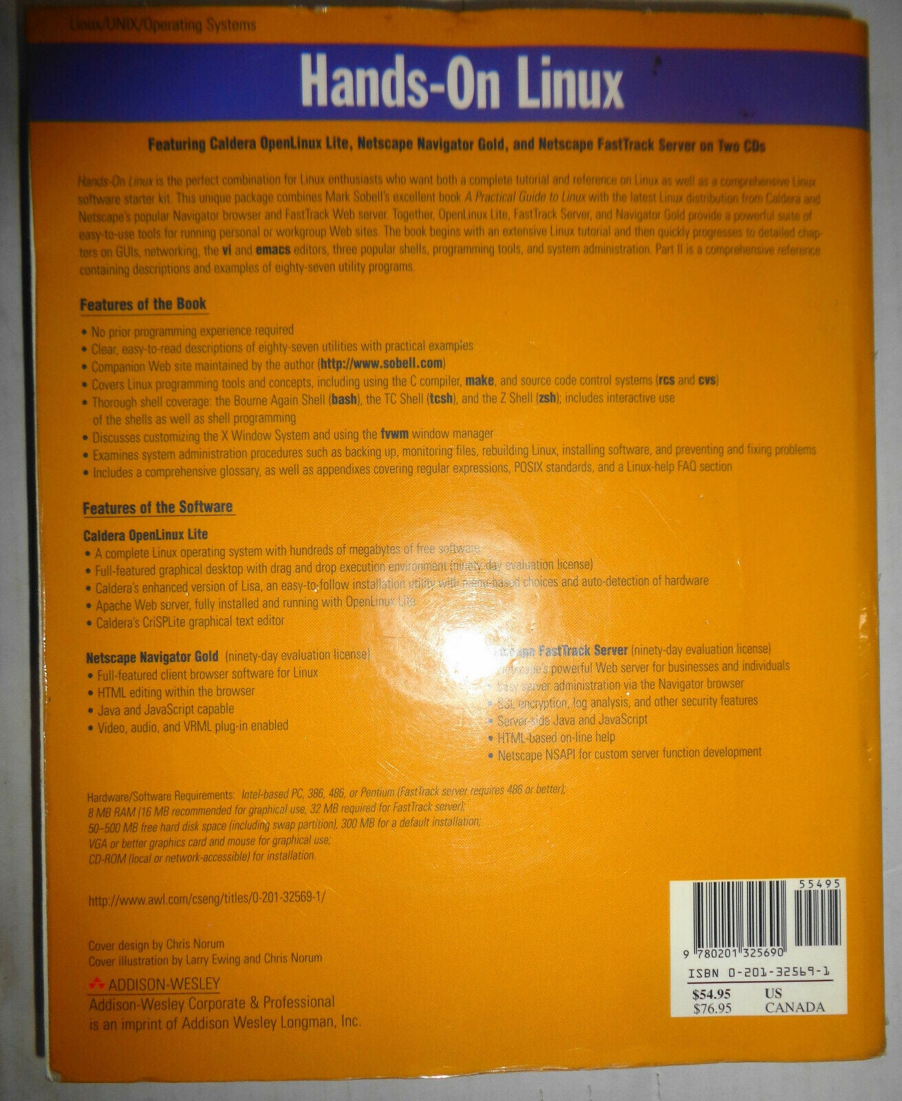 Hands-On Linux: Featuring Caldera OpenLinux Lite, Netscape Navigator.. on 2 Cds
